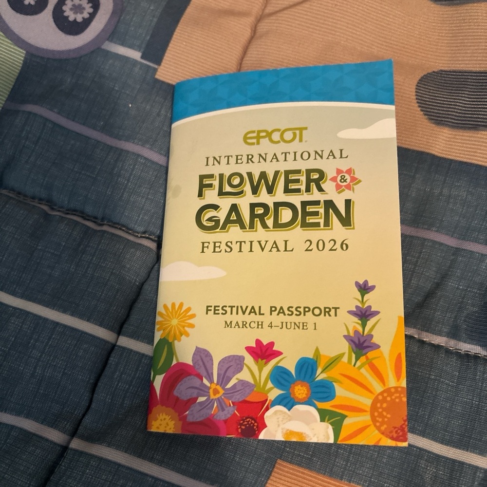 EPCOT Flower & Garden Festival 2026 Passport (5 for $15)